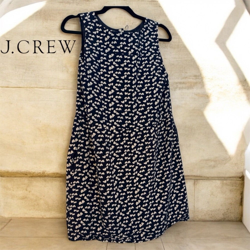 J. Crew Navy and Cream Dress